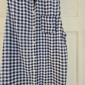 Hollister Blue and White Checkered Shirt